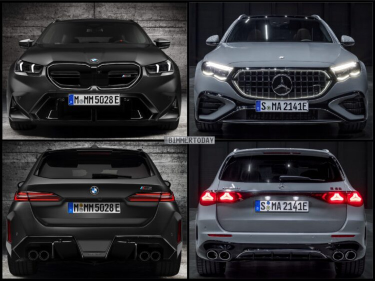 bild-vergleich: bmw m5 touring trifft mercedes-amg e 53 t