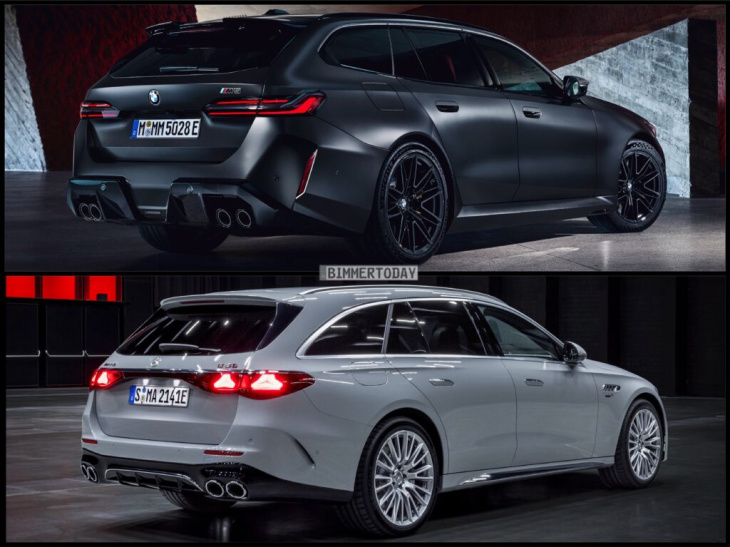 bild-vergleich: bmw m5 touring trifft mercedes-amg e 53 t