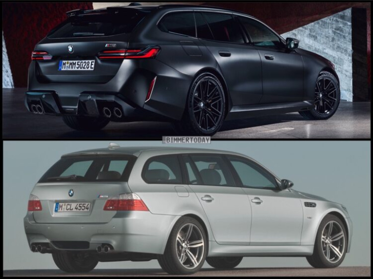 v10 trifft v8-hybrid: bmw m5 touring e61 & g99 im vergleich