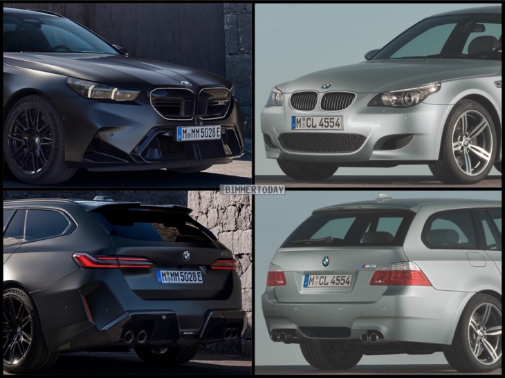 v10 trifft v8-hybrid: bmw m5 touring e61 & g99 im vergleich