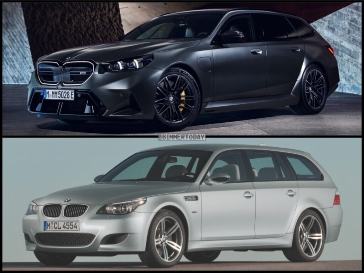 v10 trifft v8-hybrid: bmw m5 touring e61 & g99 im vergleich