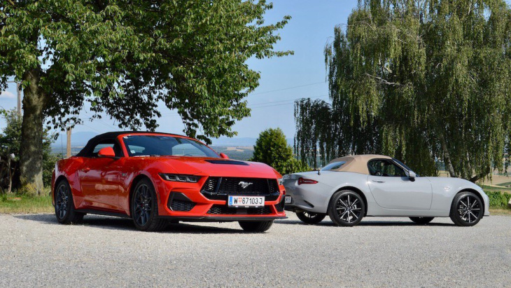 vergleich: mazda mx-5 und ford mustang - autotests - autowelt