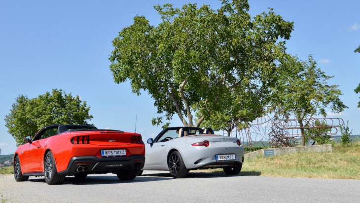 vergleich: mazda mx-5 und ford mustang - autotests - autowelt