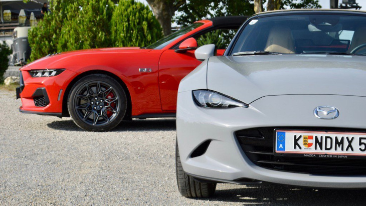 vergleich: mazda mx-5 und ford mustang - autotests - autowelt