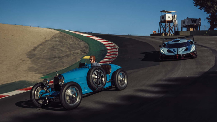 bugatti bolide 100 year anniversary edition in laguna seca