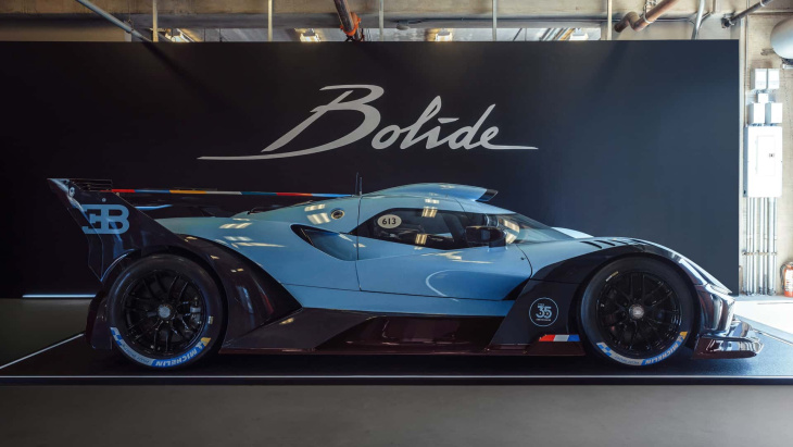 bugatti bolide 100 year anniversary edition in laguna seca