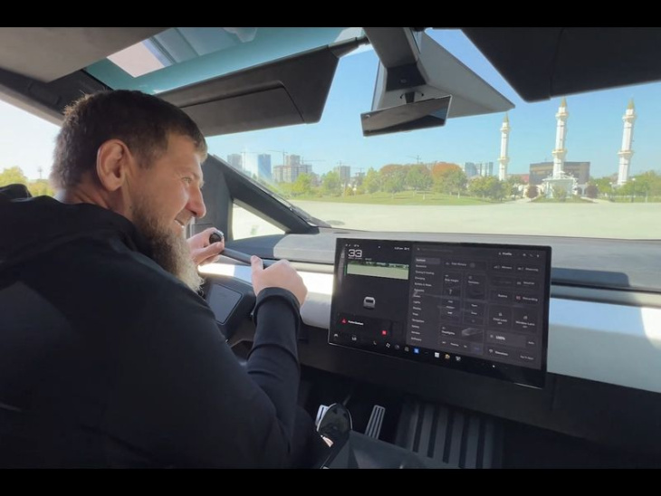 kadyrows cybertruck: von elon musk gesponsert?