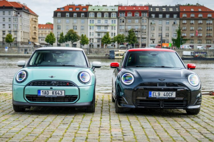 j01 trifft f66: neue mini cooper s und se im direkten vergleich