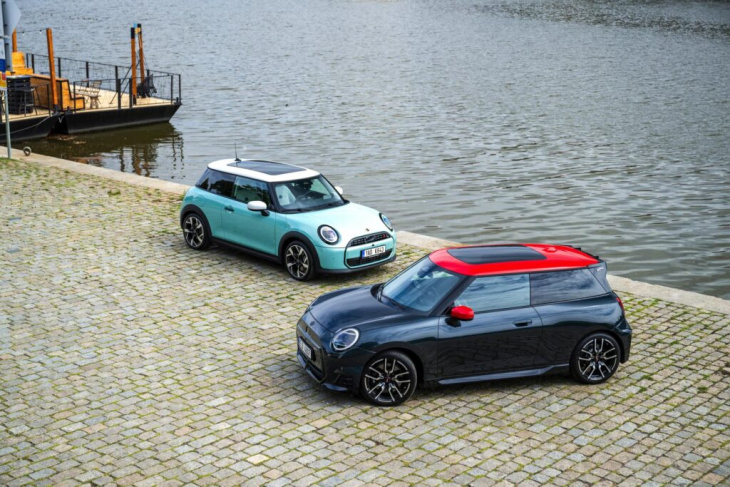 j01 trifft f66: neue mini cooper s und se im direkten vergleich