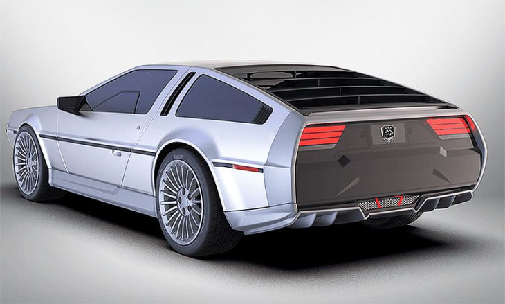 der lynx delorean dmc-ev fährt elektrisch