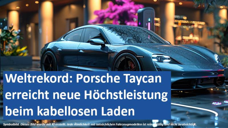 weltrekord: porsche taycan erreicht neue höchstleistung beim kabellosen laden