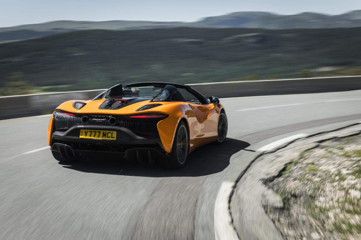 mclaren artura spider: supercar mit elektro-option