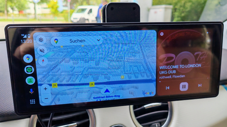 lescars car-display mit dashcam im test: android auto & apple carplay nachrüsten