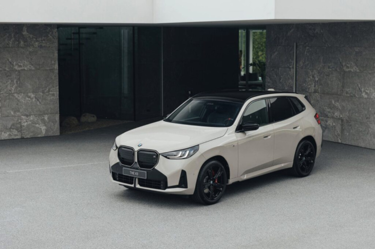 bmw x3 g45 m sport: mehr fotos zu dune grey am x3 m50