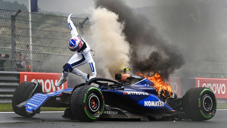 Feuer nach Sargeant-Crash - Formel 1 - MOTORSPORT