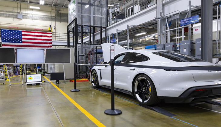 us-forscher laden porsche taycan ohne kabel mit 270 kw