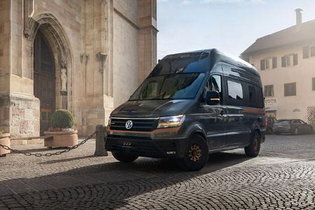 neuer campervan mit hecksitzgruppe auf vw crafter