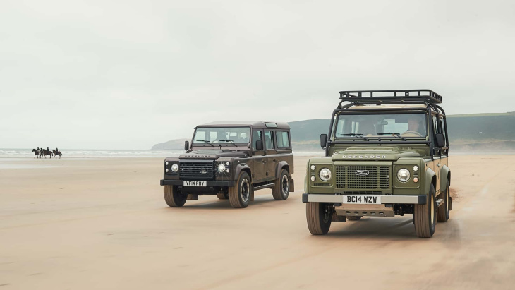 land rover bringt den legendären defender v8 zurück