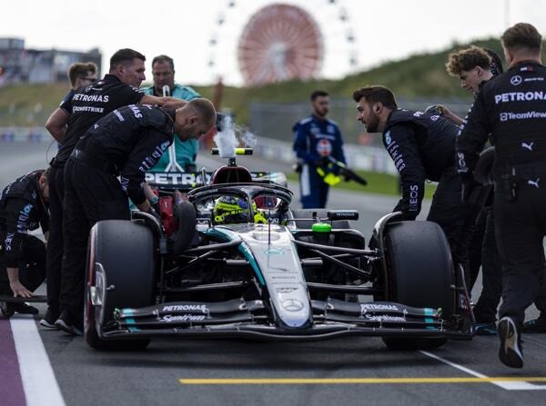 mercedes räumt ein: nach zandvoort zweifel am neuen unterboden