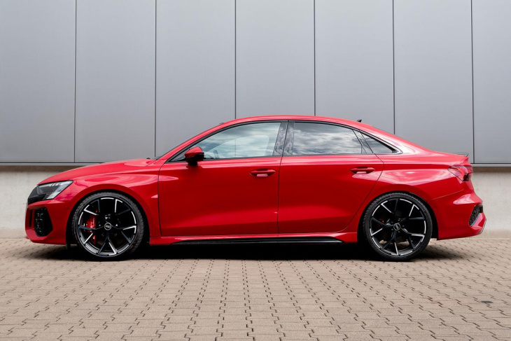 individuell einstellbar: audi rs3 mit h&r gewindefedern