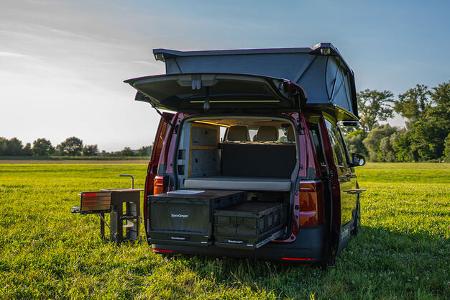 dieses camper-dach bleibt beim fahren offen