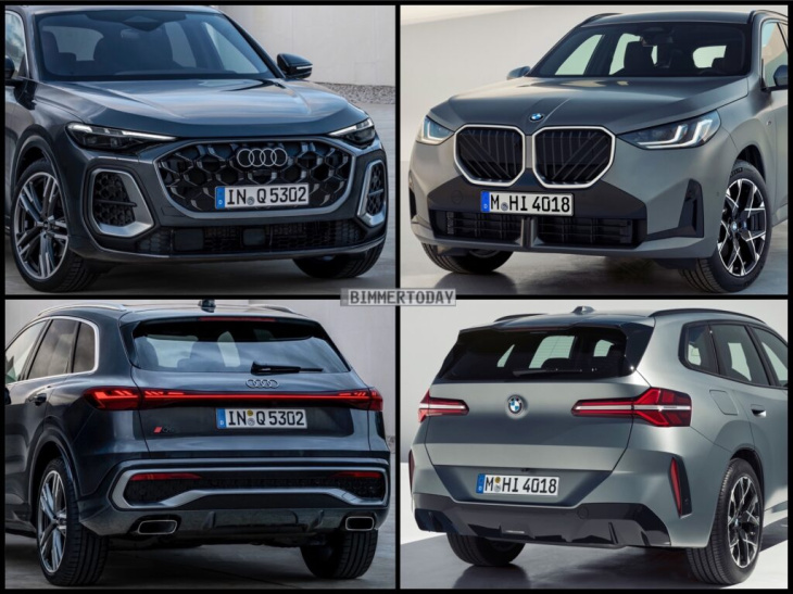 bild-vergleich: neuer audi q5 2025 trifft bmw x3 g45