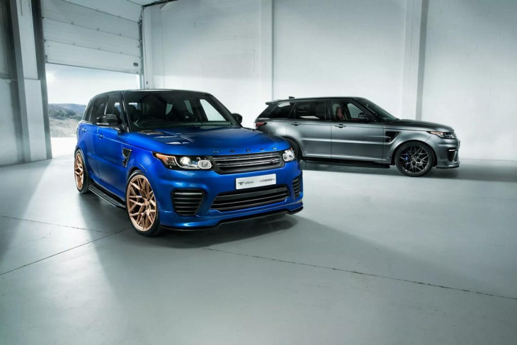 urban automotive range rover sport widetrack in estoril blue!