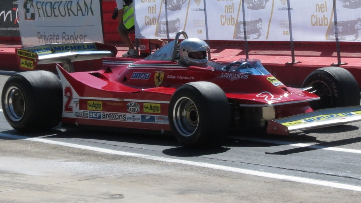 der ferrari 312 t5 von gilles villeneuve fasziniert erneut: fotos