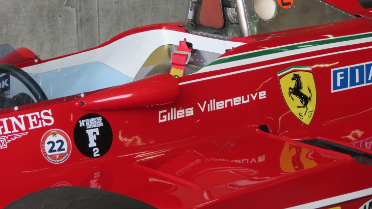 der ferrari 312 t5 von gilles villeneuve fasziniert erneut: fotos