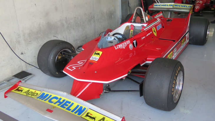 der ferrari 312 t5 von gilles villeneuve fasziniert erneut: fotos