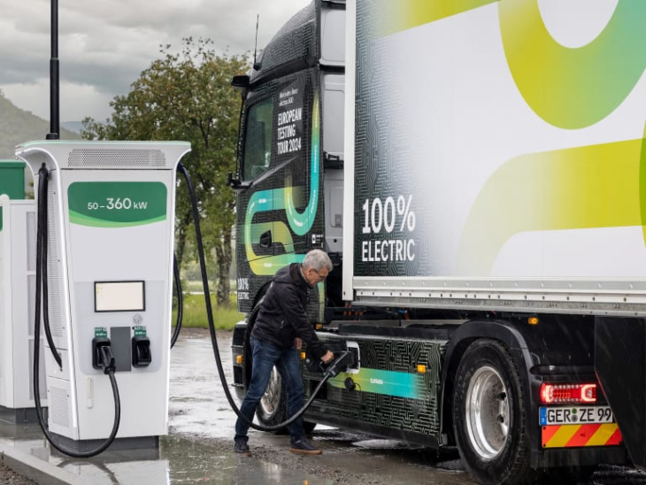 mercedes eactros 600: mit 40 tonnen elektrisch unterwegs