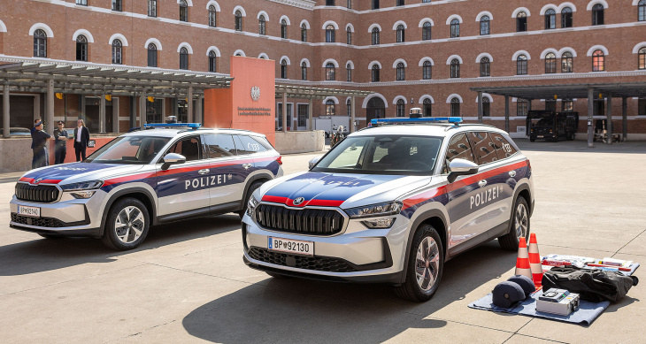 neue škoda kodiaq für die polizei