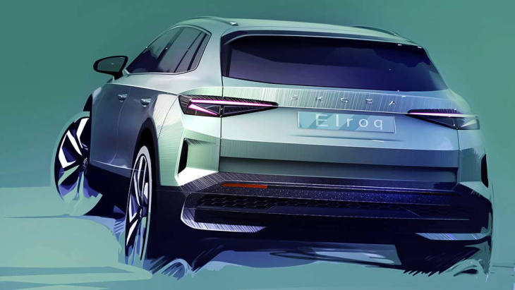 skoda elroq: erster blick auf das design des neuen elektrischen kompakt-suv