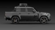 heritage customs land rover defender 130 pickup all blacks edition