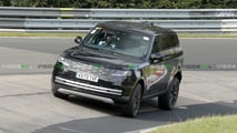 range rover electric: elektro-erstling als erlkönig erwischt