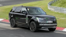 range rover electric: elektro-erstling als erlkönig erwischt