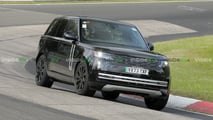 range rover electric: elektro-erstling als erlkönig erwischt