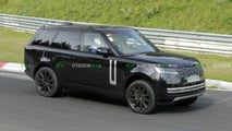 range rover electric: elektro-erstling als erlkönig erwischt