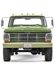 velocity restomod 1972 ford f-250 pickup in cactus green