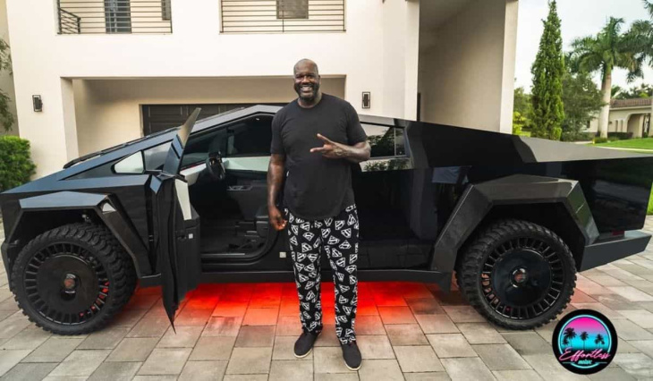 shaquille o’neal erwirbt tesla cyberbeast: der schnellste elektrische pickup der welt, bewertet auf 100.000 $