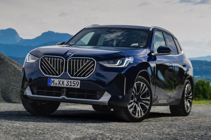 bmw x3 g45: fotos zeigen serien-look in tansanitblau