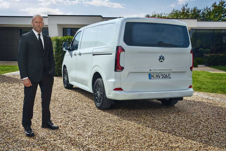 markenbotschafter: volkswagen enthüllt neue transporter-kampagne mit hollywoodstar jason statham