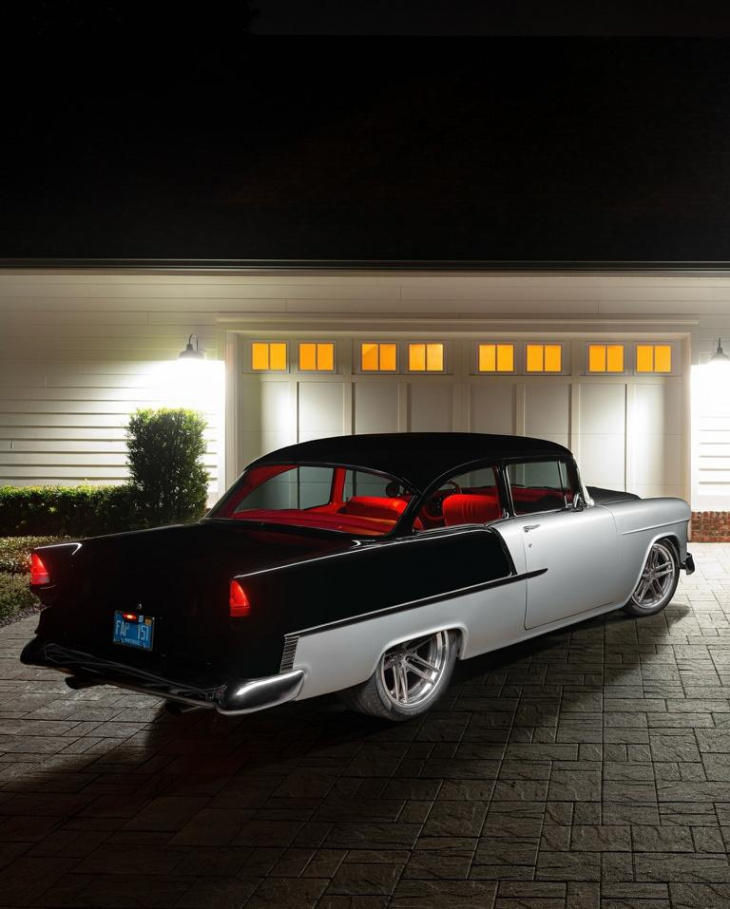 restomod chevrolet bel air pro touring auf vossen felgen