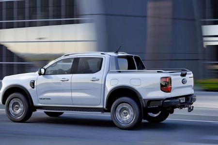 der ford ranger pick-up fährt elektrisch