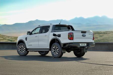 der ford ranger pick-up fährt elektrisch