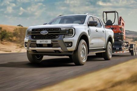 der ford ranger pick-up fährt elektrisch