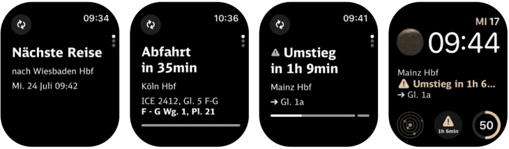 db navigator unterstützt die apple watch