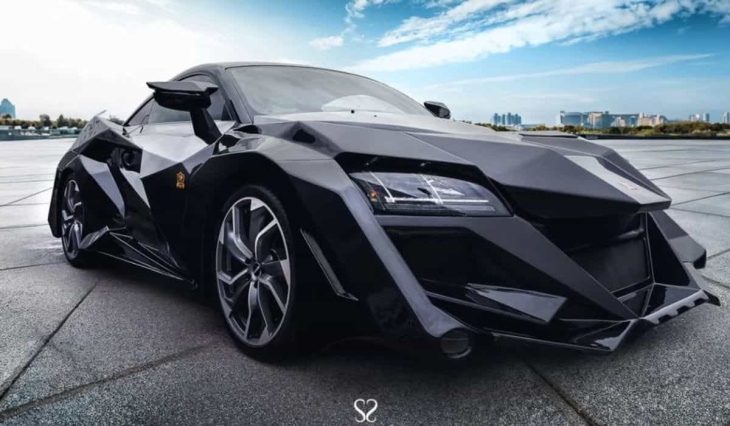 der klassische audi tt erhält mit einem radikalen kit und lamborghini-türen ein “batmobil”-design