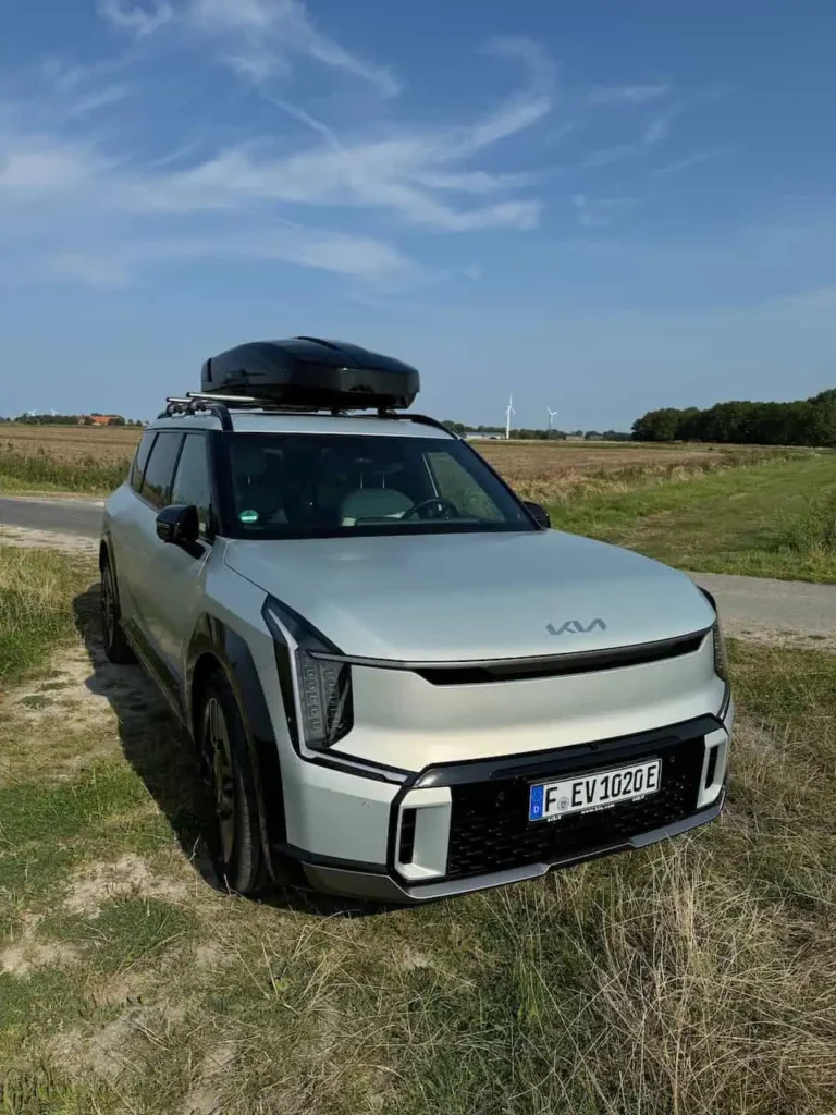 kia ev9 im praxistest: familienurlaub an der nordsee