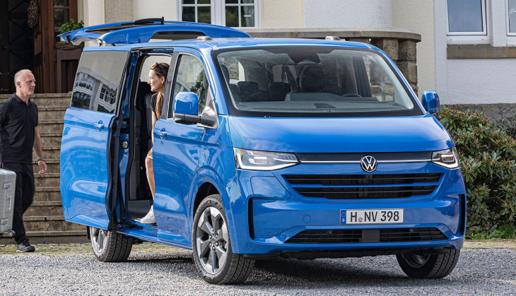 vw: neuer transporter und caravelle erstmals auch als stromer